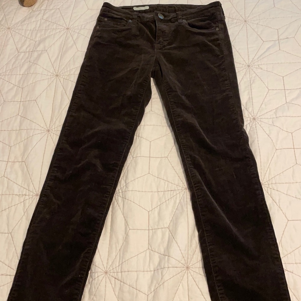 Chocolate skinny corduroys